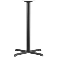 Flash Furniture 30'' x 30'' Restaurant Table X-Base with 3'' Bar Height Column XU-T3030-BAR-GG